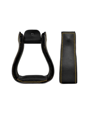 Étriers western en cuir 2