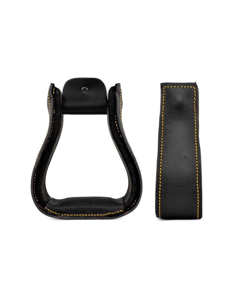 Étriers western en cuir