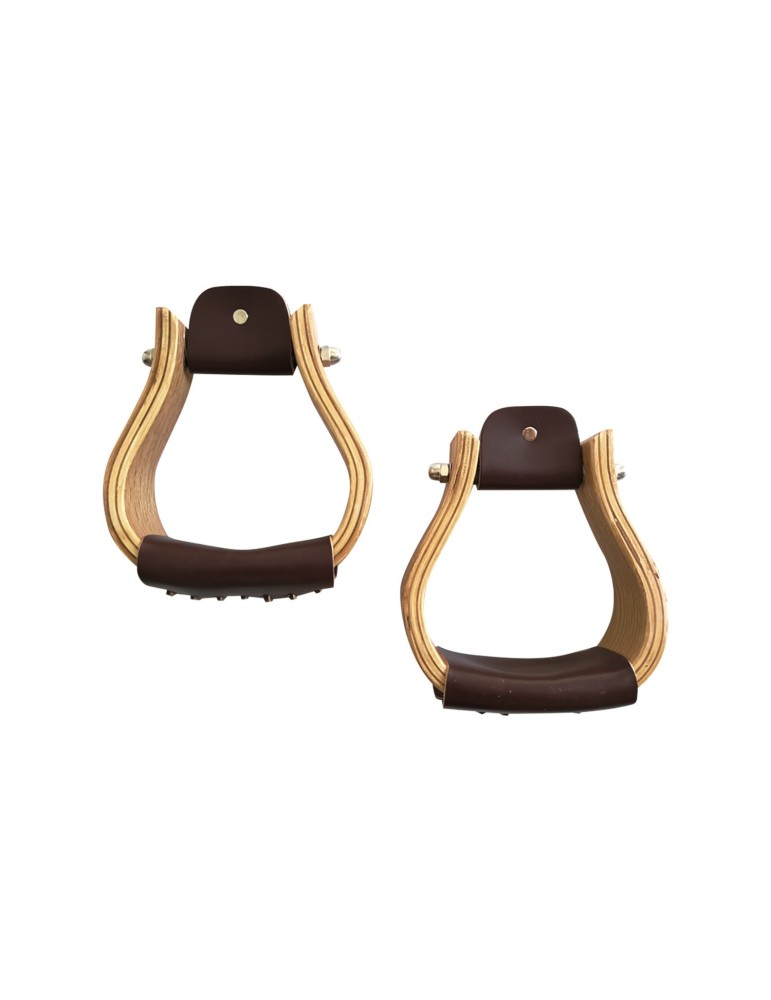 Étrier western pool's en bois 3"