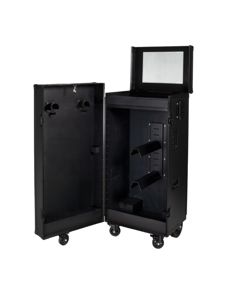 Armoire porte-selle avec profils noirs