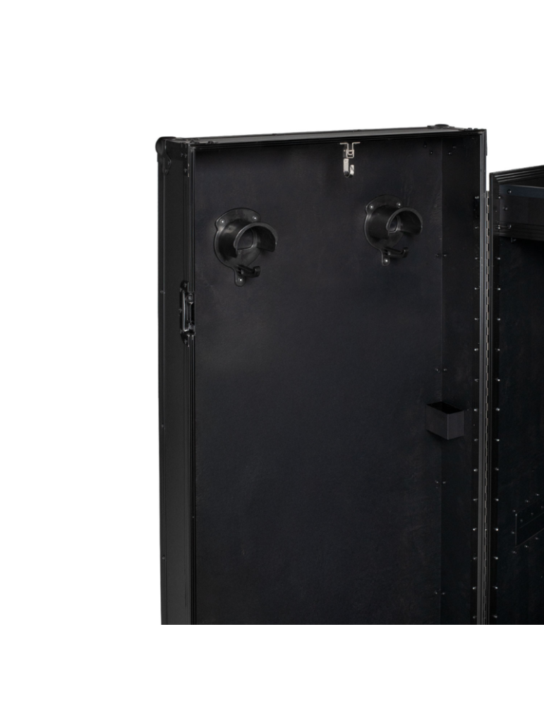 Armoire porte-selle avec profils noirs
