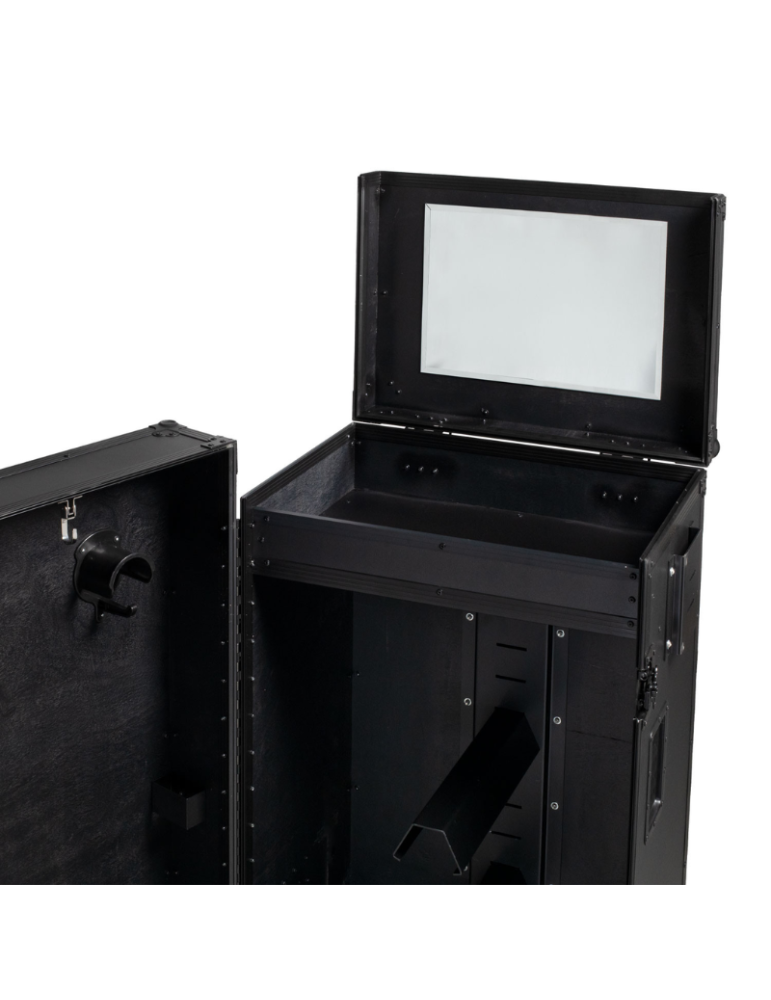 Armoire porte-selle avec profils noirs