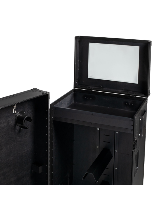 Armoire porte-selle avec profils noirs