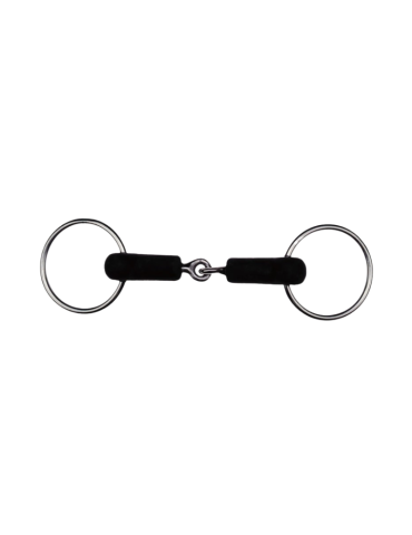 Filet 2 anneaux caoutchouc brisé FEELING – Sellerie Baude