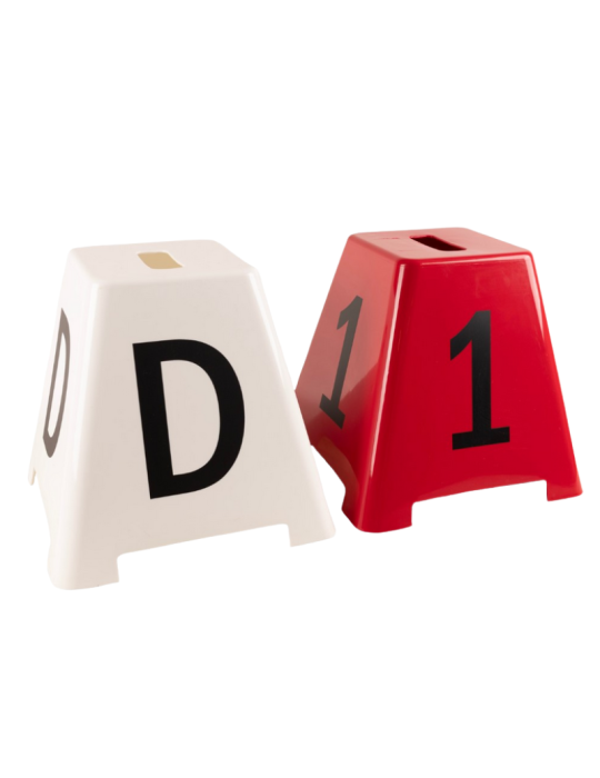 Lettres et numéros pour maniabilité