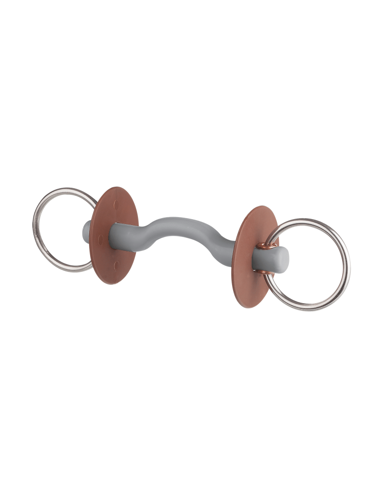 Mors avec canon à passage de langue, anneau 7,5 cm  - Beris