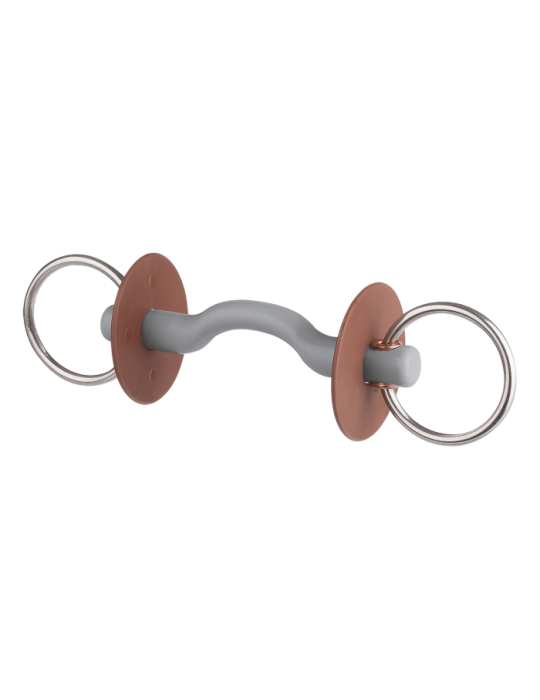 Mors avec canon à passage de langue, anneau 7,5 cm  - Beris