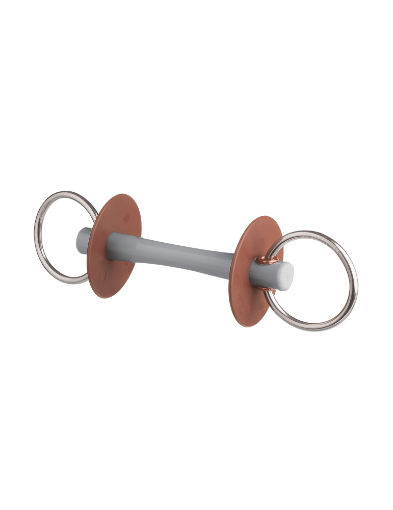 Mors de filet avec canon Comfort fin, anneau 7,5 cm - Beris