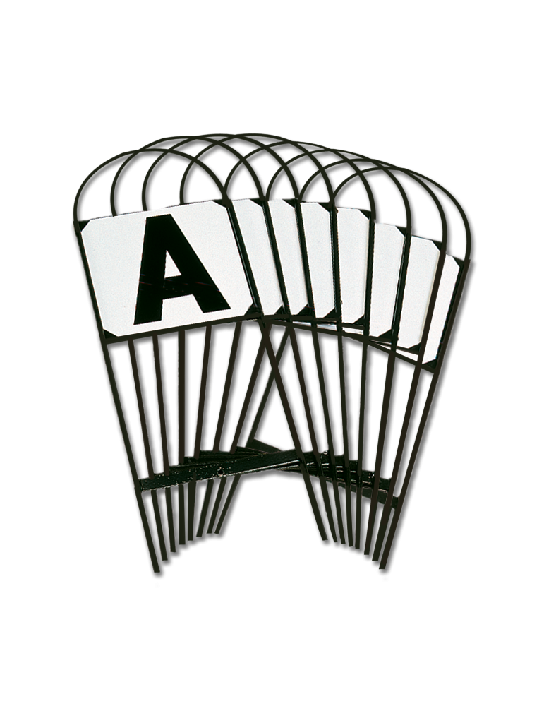 Lettres de piste sur support métallique à planter,20 x 60 cm - Waldhausen