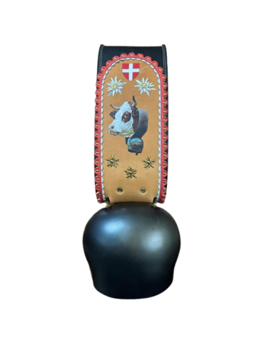 Varrone n°20 décorée croix Suisse et vache liseré rouge
