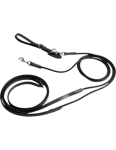 Rênes allemandes cuir/corde - ERIC THOMAS PRO