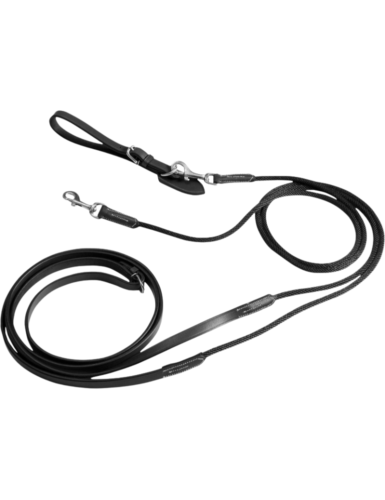 Rênes allemandes cuir/corde - ERIC THOMAS PRO