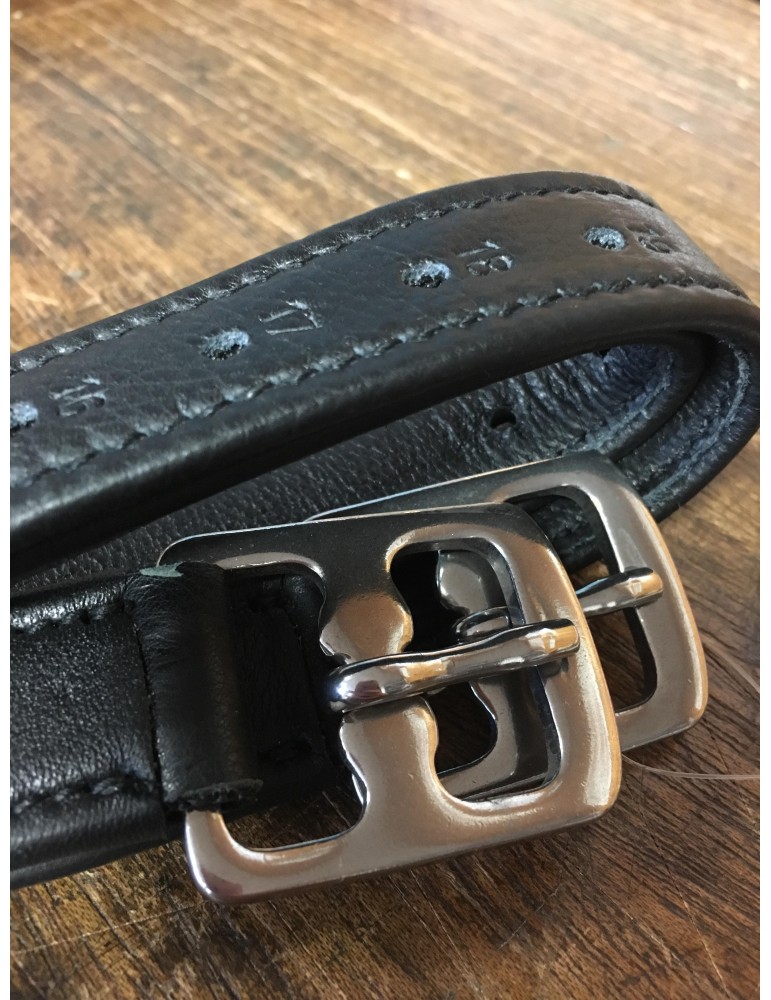 Etrivières nylon doublée cuir SB