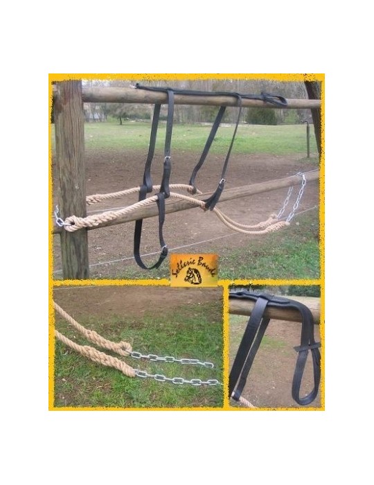 Traits de débardage avec croupière