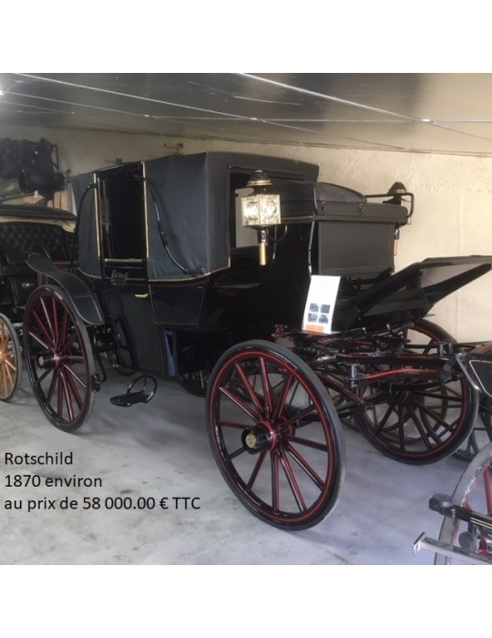 Voiture d'attelage Rotschild de 1870 environ
